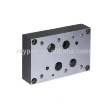 Válvulas solenoide hidráulicas estándar de 16 mm válvula de bloqueo placa base instalada